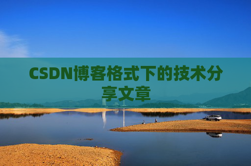 CSDN博客格式下的技术分享文章